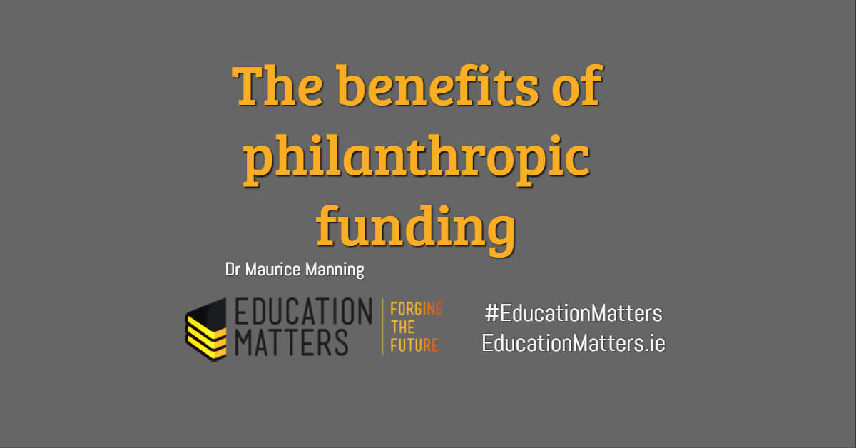 The benefits of philanthropic funding